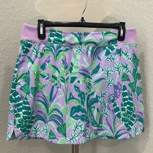 Lilly Pulitzer Run Around Skort Skirt UPF 50+ Luxletic Purple Iris Style 5937 M